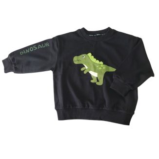 Megztinis Dinozauras (juodas)