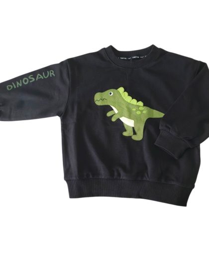 Megztinis Dinozauras (juodas)